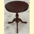 Piękny okrągły stolik z drewna mahoniowego 40cm